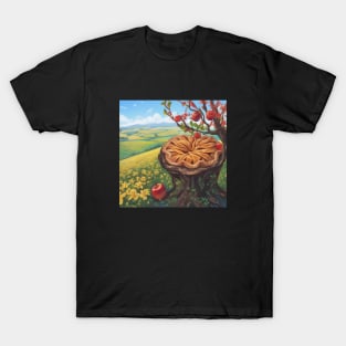 Apple Pie Vintage Slice Sweet Kawaii Picture T-Shirt